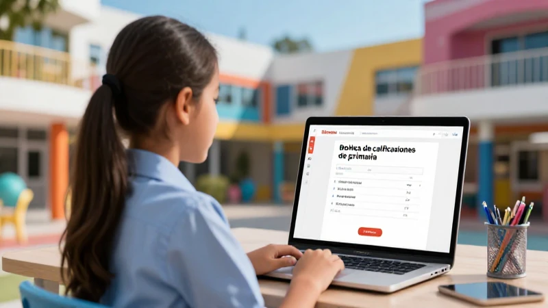 Descarga tu boleta escolar de primaria fácilmente