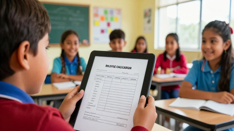 Descarga la boleta de calificaciones de la primaria