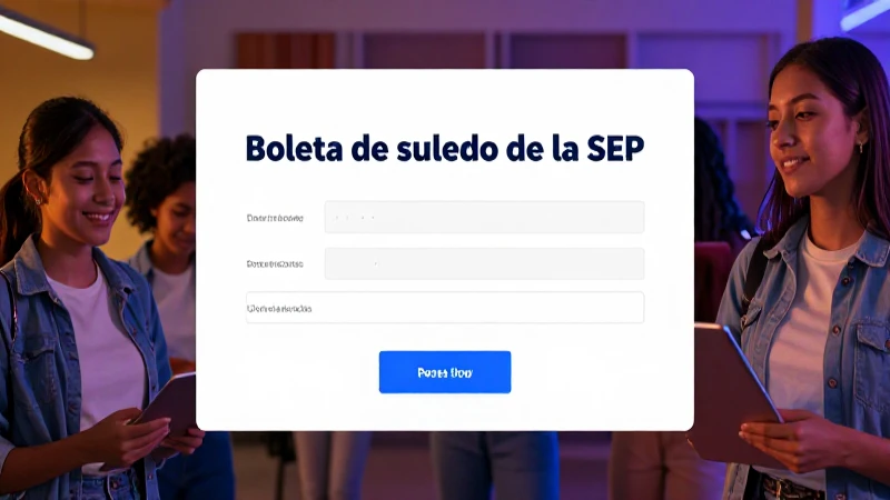 Descargar boleta de sueldo SEP