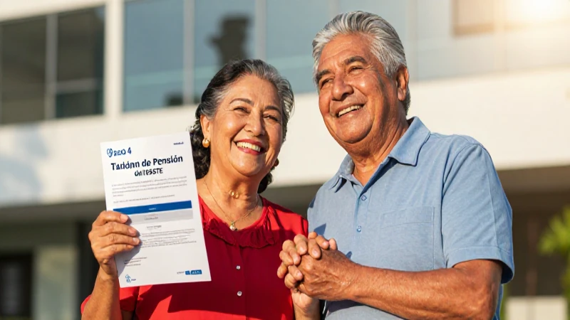 Seleccionar opción de talón de pensión ISSSTE