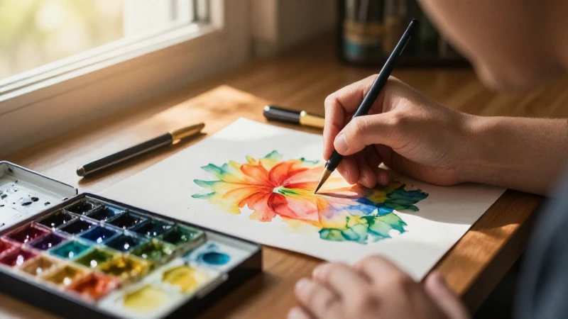 Pintura vibrante a la luz del sol