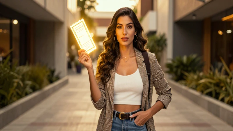 Mujer mexicana elegante con luz dorada y pase