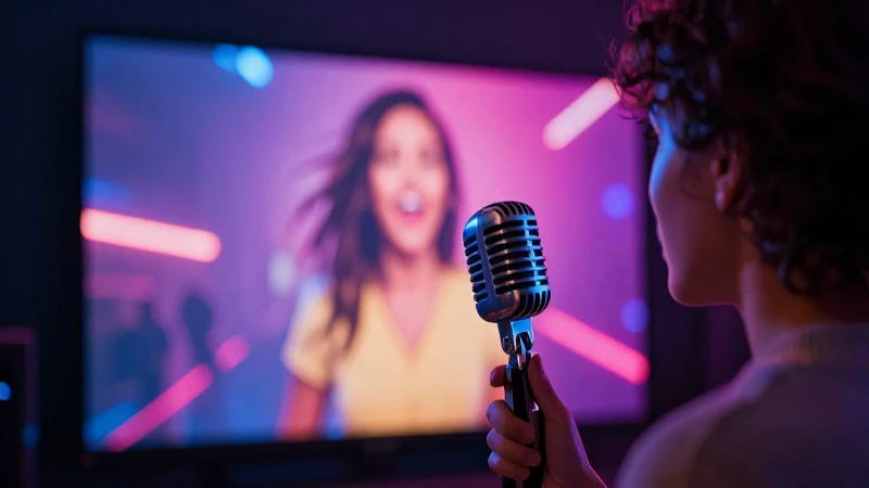 Fan apasionado observa música dramática