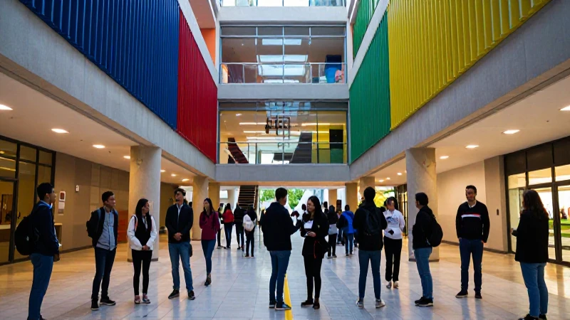 Atrio universitario cultural vibrante mexicano