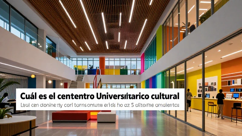 Centro cultural universitario: beneficio para la comunidad