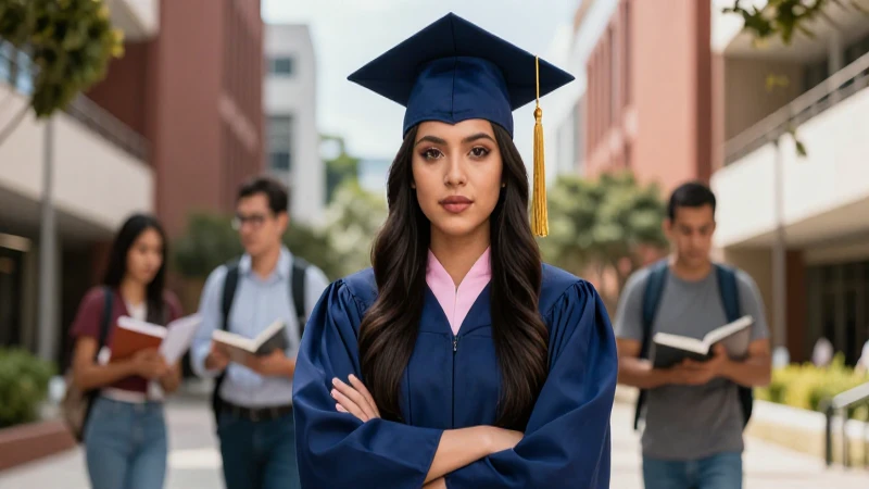 Joven mexicano gradúa con éxito en vibrante campus