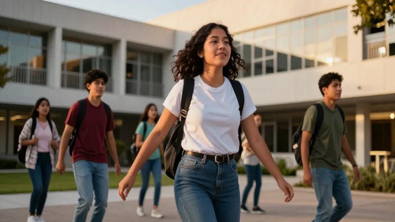 Estudiante mexicano vibrante en actividad universitaria moderna
