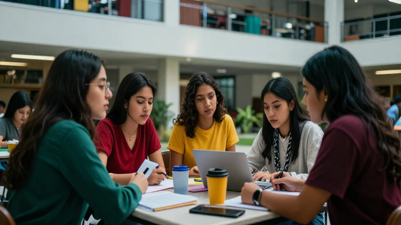 Estudiantes mexicanos colaboran en campus moderno