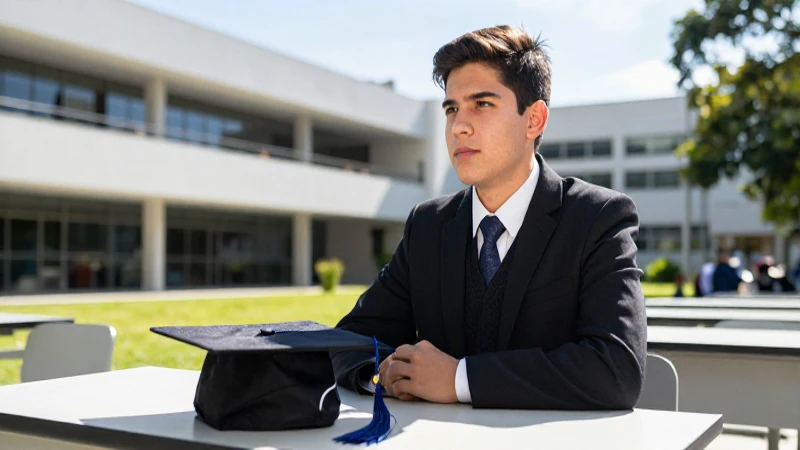 Estudiante mexicano exitoso, fotografía profesional y vibrante