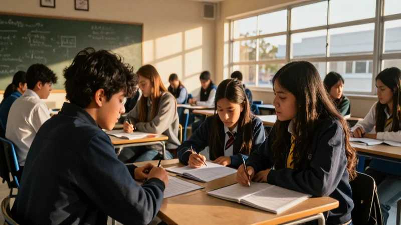 Estudiantes mexicanos colaboran en aulas modernas