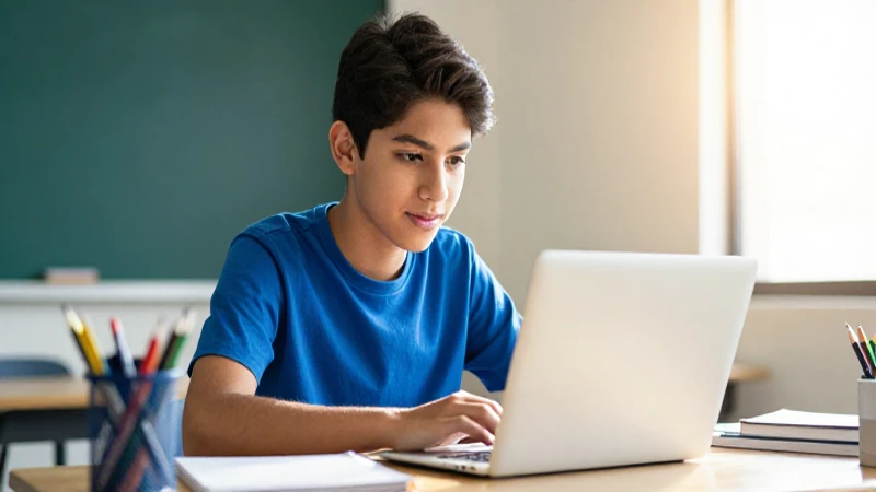 Dónde puedo estudiar bachillerato en línea 3 Joven mexicano en estudio profesional y vibrante