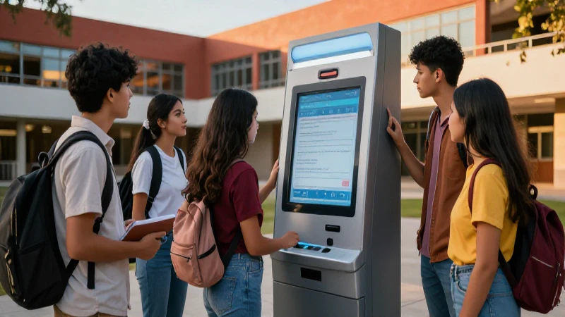 Cuáles son los autoservicios disponibles en la BUAP 4 Estudiantes mexicanos usan kiosco moderno en campus