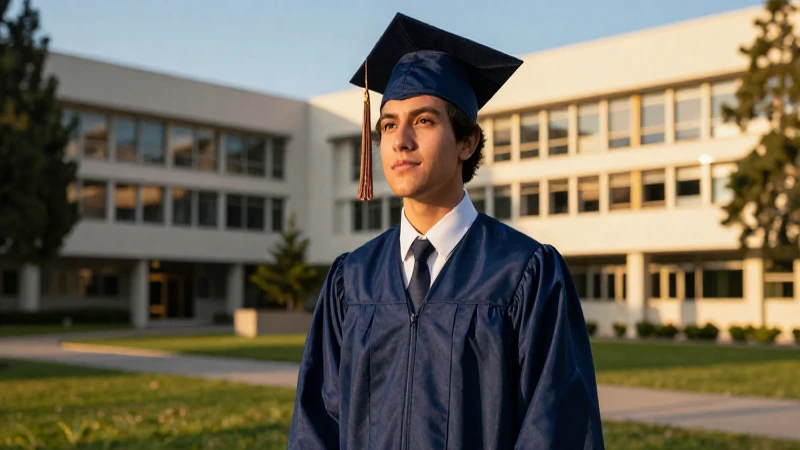 Joven graduado mexicano simboliza éxito y oportunidad