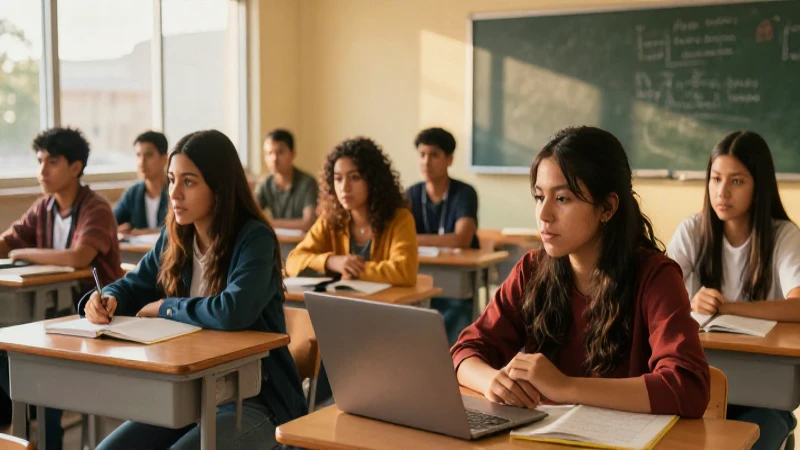 Estudiantes mexicanos en éxito académico con luz dorada