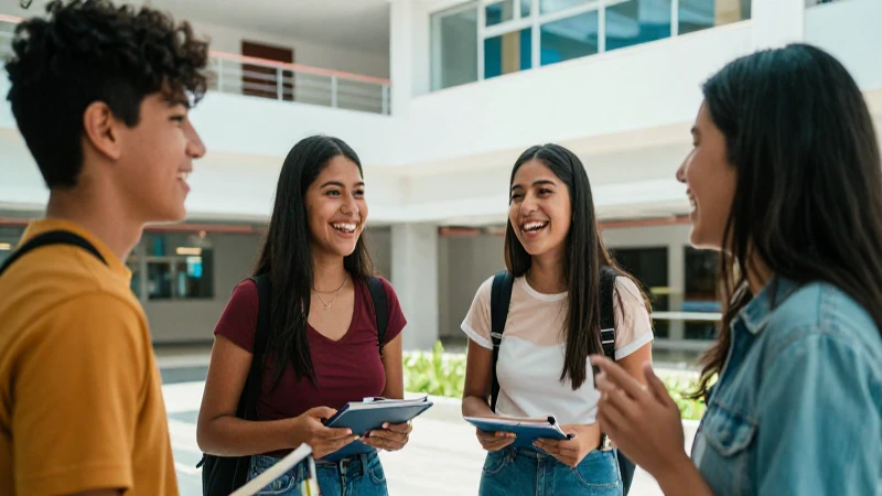 Cuáles son los cursos ofrecidos por el Instituto Cultural México Japonés 62 Jóvenes mexicanos riendo en campus moderno