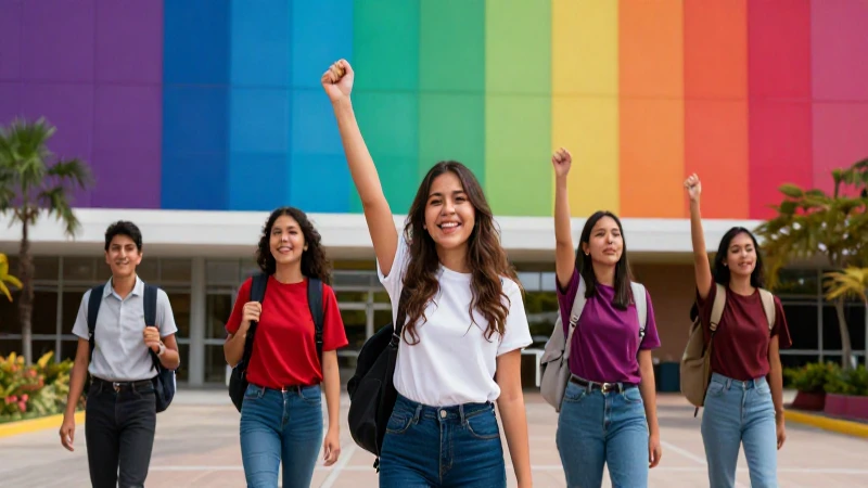 Estudiantes mexicanos celebran éxito en moderno campus