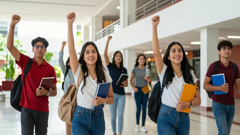 Estudiantes celebran logros en la universidad