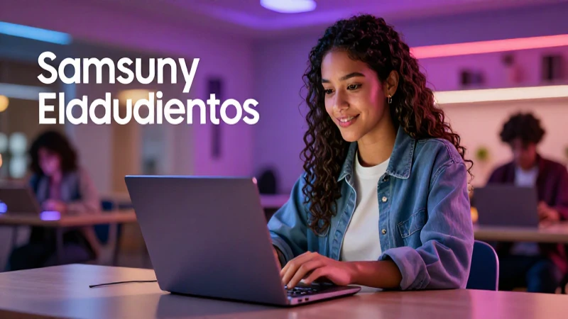 Cuáles son las ofertas y descuentos en productos Samsung para estudiantes 3 Estudiante revisa ofertas y descuentos Samsung