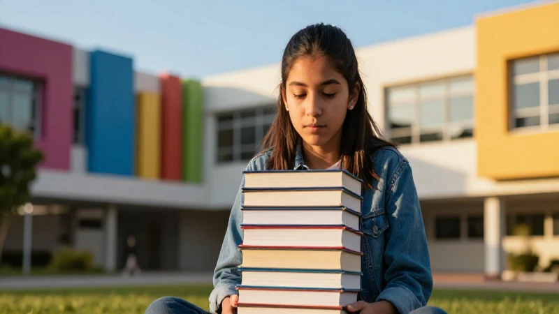 Joven mexicano estudia en campus vibrante