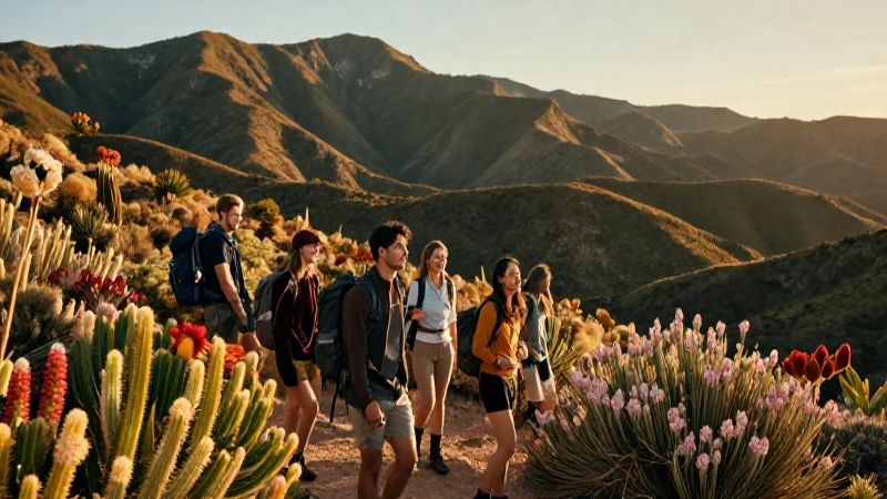Cuáles son los mejores lugares para visitar en Lada de Juárez 60 Amigos escalando en un paisaje de desierto dorado