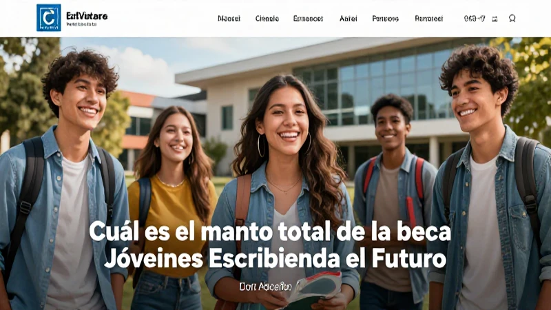 Estudiante feliz obteniendo beca