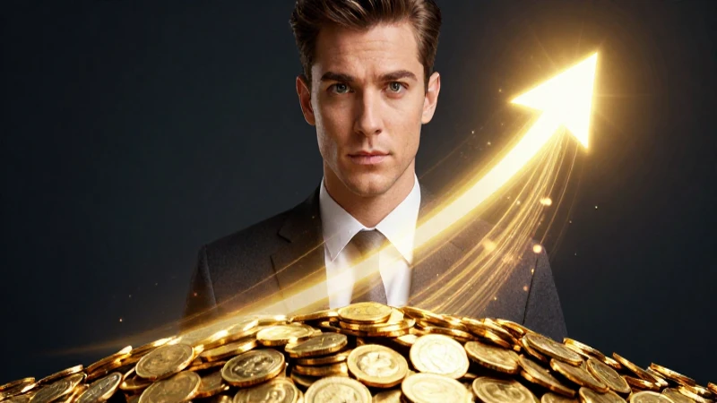 Joven profesional determinado busca éxito financiero