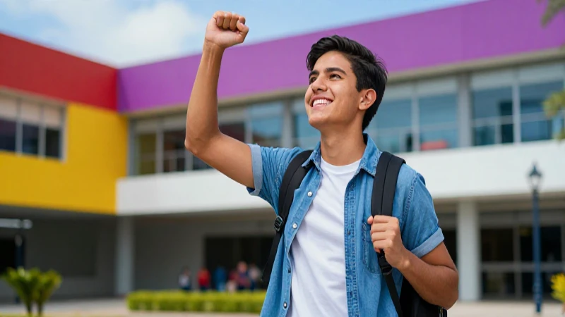 Estudiante mexicano triunfa en campus moderno