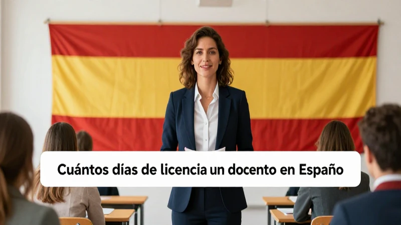 Días de licencia para docentes en España