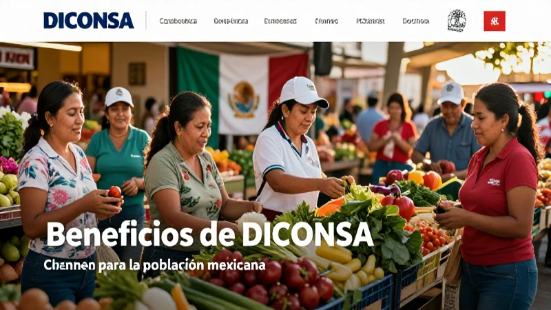 DICONSA ofrece beneficios para la población mexicana