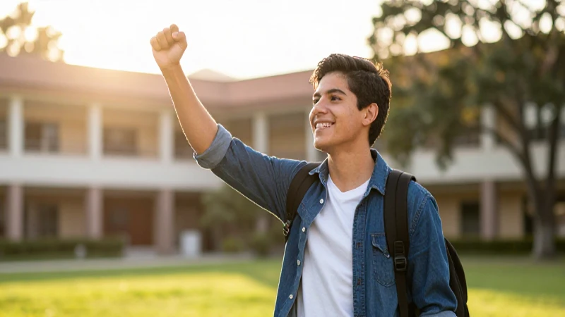 Estudiante mexicano simboliza éxito financiero y ambición
