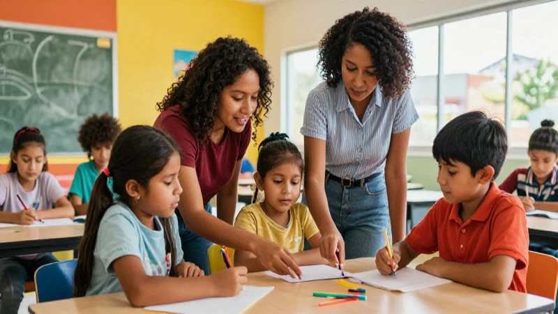 Cuáles son las diferencias entre pedagogía infantil y Educación Infantil 84 Niños mexicanos explorando el aprendizaje en un aula moderna