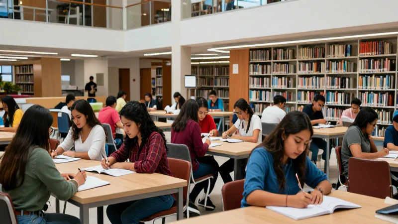 Estudiantes universitarios en un campus vibrante
