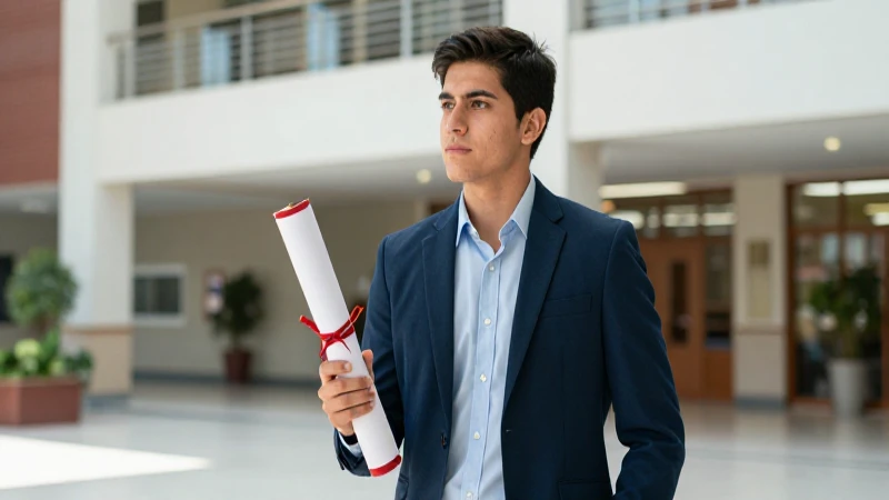 Estudiante mexicano profesional en universidad