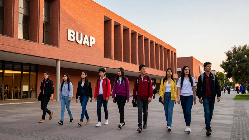 Campus moderno de la BUAP en Puebla