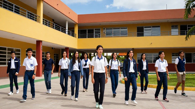 Estudiantes y actividades en Matamoros