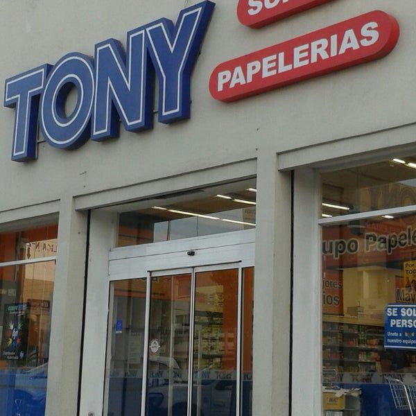Dirección de la sucursal de Papelerías Tony en León