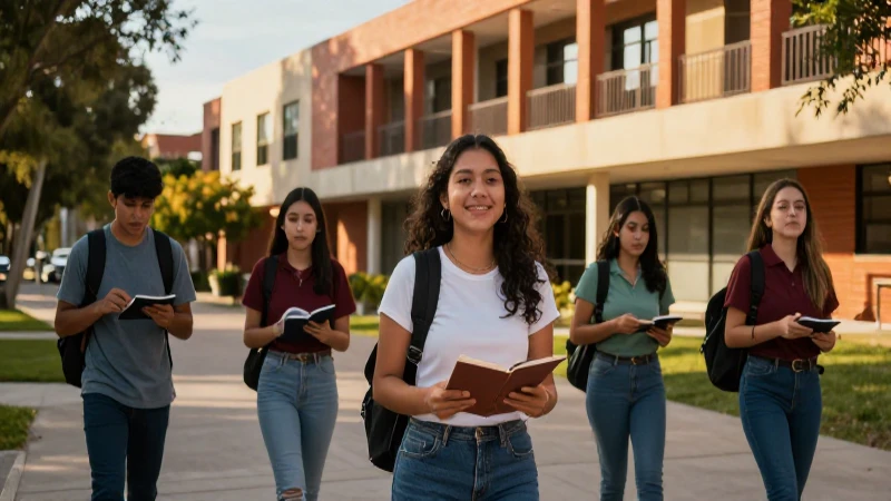 Éxito estudiantil en vibrante campus mexicano