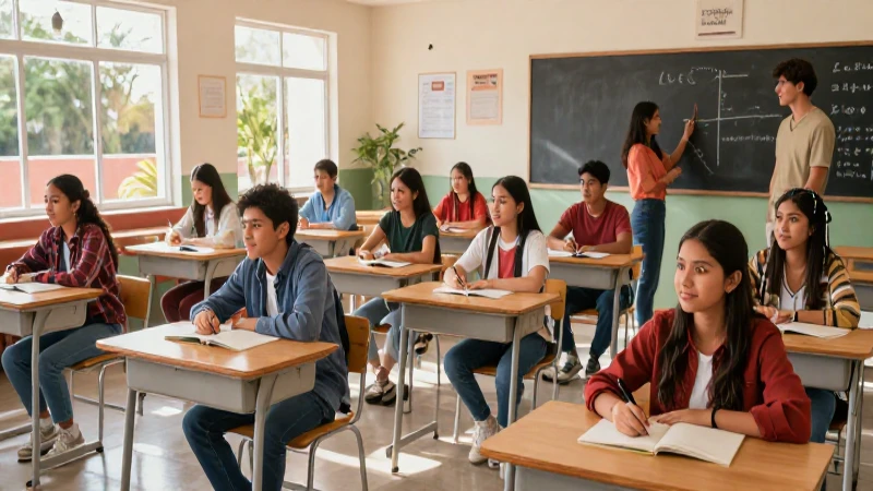 Estudiantes mexicanos triunfan en moderno aula soleado