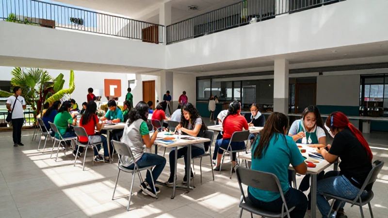 Estudiantes mexicanos en taller de arte moderno