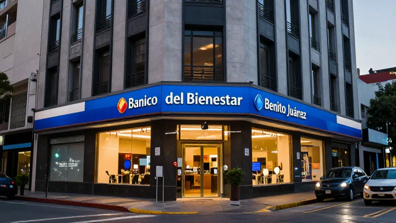 Banco del Bienestar en Benito Juárez, modern y vibrante