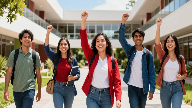Estudiantes mexicanos celebran éxitos académicos universitarios