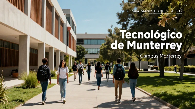 Campus moderno de Tec de Monterrey en Monterrey