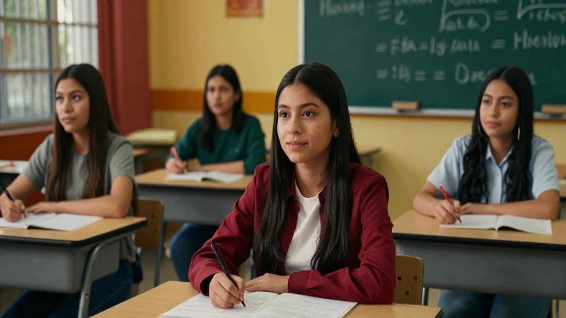 Éxito estudiantil mexicano en aula moderna