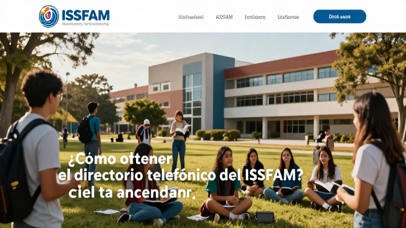 Imagen atractiva para encontrar teléfonos del ISSFAM
