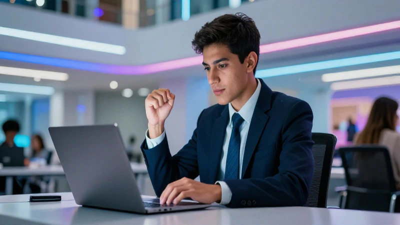 Joven ambicioso triunfa en el futuro