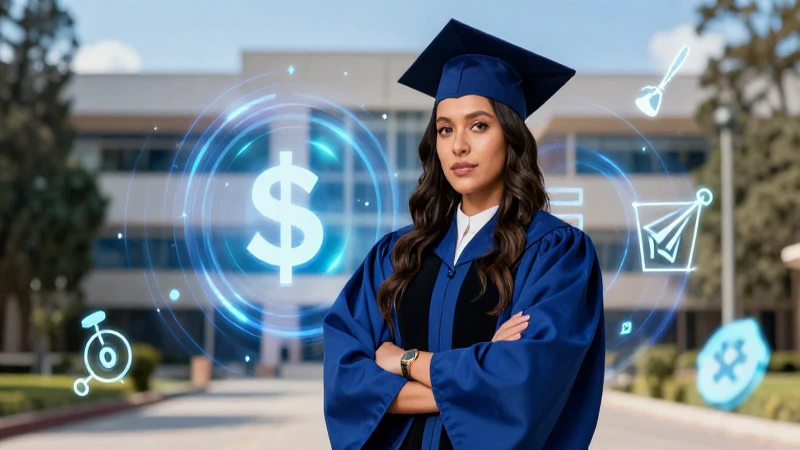 Retrato de doctor mexicano determinado, éxito académico vibrante