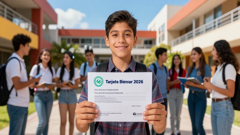 Documentos para menores de la Tarjeta Bienestar 2026