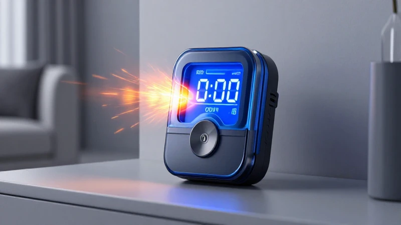 Medidor digital moderno con energía vibrante
