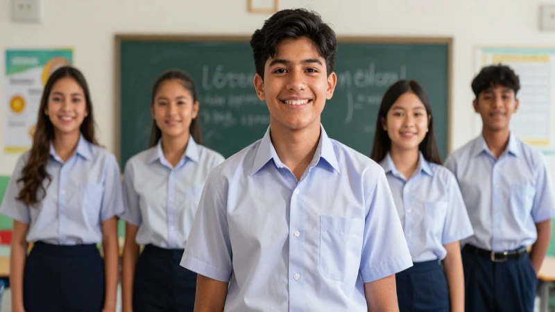 Estudiante mexicano en uniforme, éxito y dónde comprar