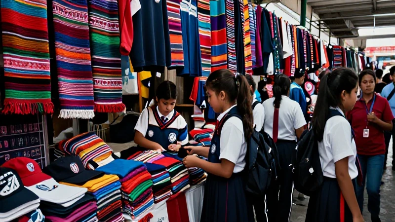 Comprar uniformes en mercados de CDMX